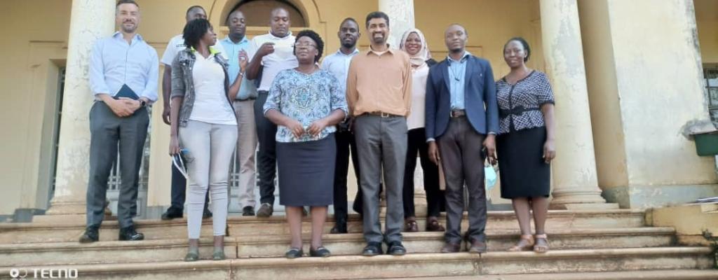 World Bank Delegates, NITA-U , MoICT staff and CAO Jinja at Jinja DLG Headquarters